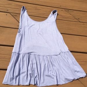 Loose blue tank top!